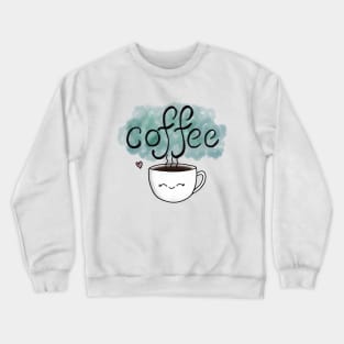 Cute Coffee Cup Crewneck Sweatshirt